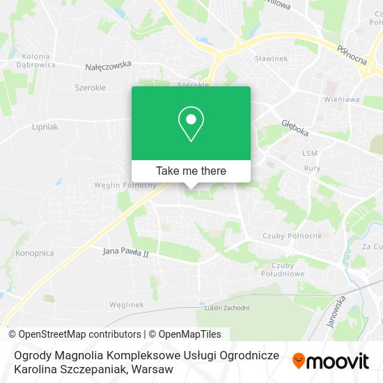 Ogrody Magnolia Kompleksowe Usługi Ogrodnicze Karolina Szczepaniak map