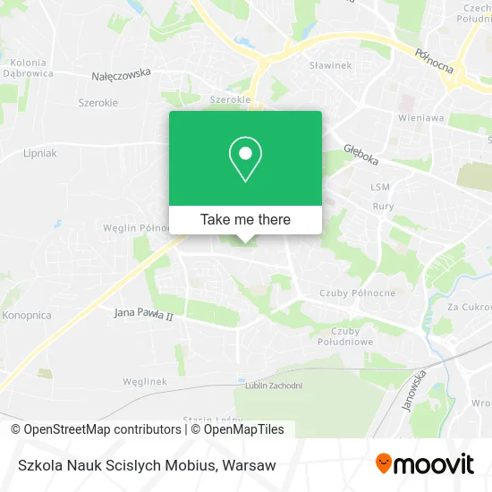 Карта Szkola Nauk Scislych Mobius