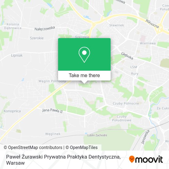 Paweł Żurawski Prywatna Praktyka Dentystyczna map