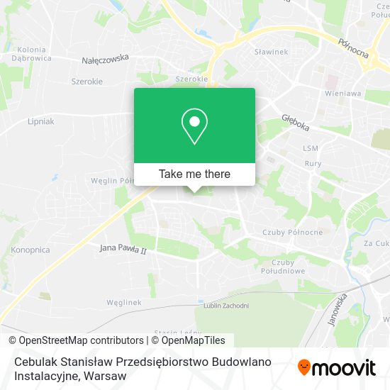 Cebulak Stanisław Przedsiębiorstwo Budowlano Instalacyjne map