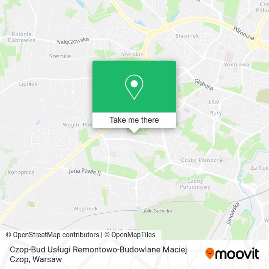 Czop-Bud Usługi Remontowo-Budowlane Maciej Czop map