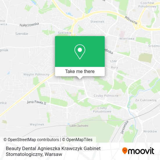 Карта Beauty Dental Agnieszka Krawczyk Gabinet Stomatologiczny