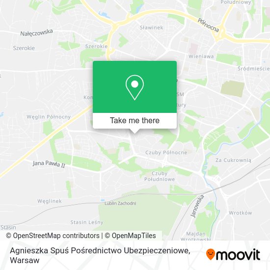 Agnieszka Spuś Pośrednictwo Ubezpieczeniowe map