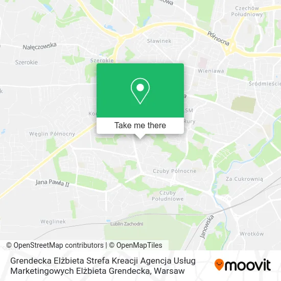 Grendecka Elżbieta Strefa Kreacji Agencja Usług Marketingowych Elżbieta Grendecka map