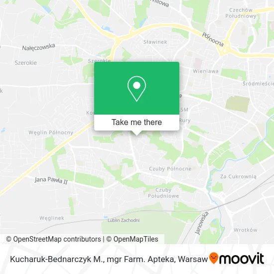 Карта Kucharuk-Bednarczyk M., mgr Farm. Apteka