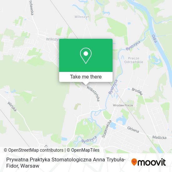 Prywatna Praktyka Stomatologiczna Anna Trybuła-Fidor map