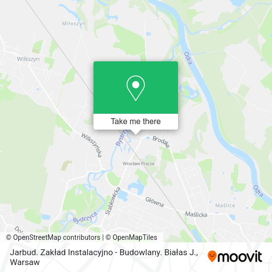 Карта Jarbud. Zakład Instalacyjno - Budowlany. Białas J.