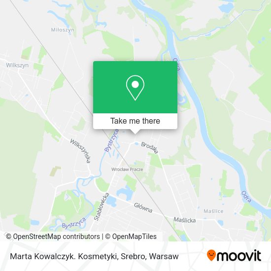 Marta Kowalczyk. Kosmetyki, Srebro map