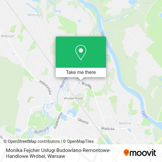 Monika Fejcher Usługi Budowlano-Remontowe-Handlowe Wróbel map