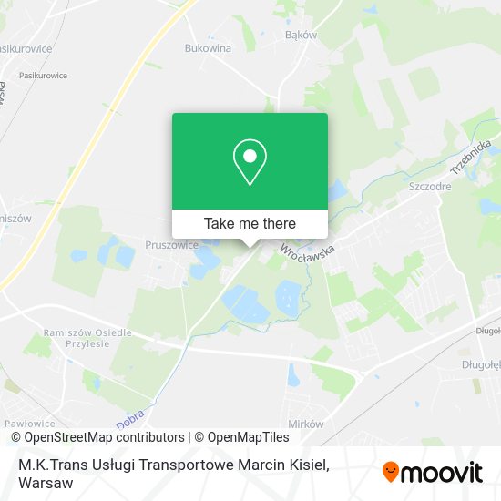 M.K.Trans Usługi Transportowe Marcin Kisiel map