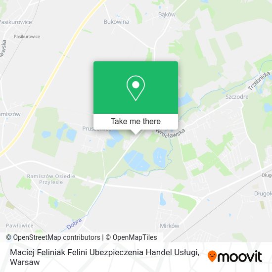 Maciej Feliniak Felini Ubezpieczenia Handel Usługi map