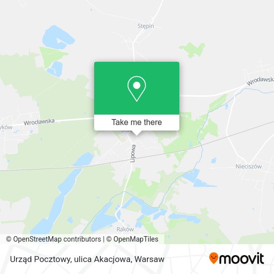 Urząd Pocztowy, ulica Akacjowa map