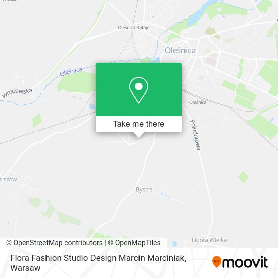 Flora Fashion Studio Design Marcin Marciniak map