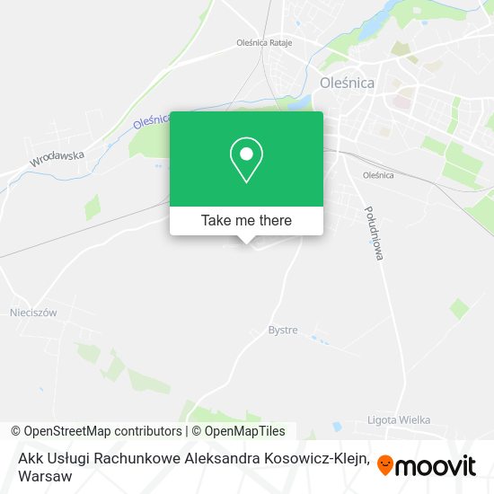 Akk Usługi Rachunkowe Aleksandra Kosowicz-Klejn map