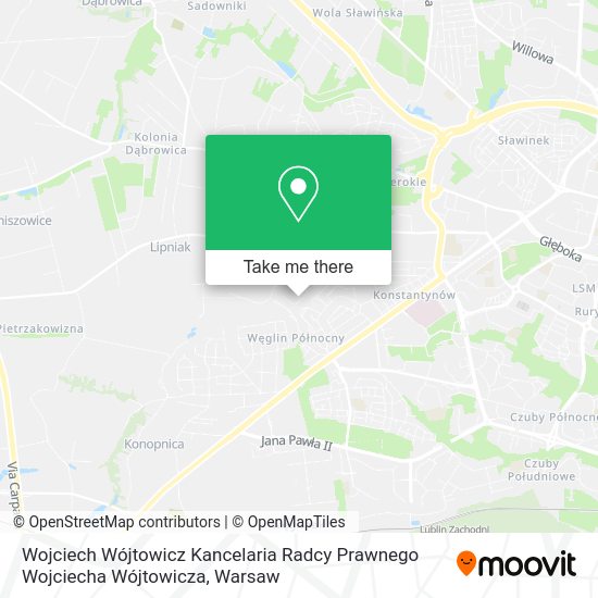 Wojciech Wójtowicz Kancelaria Radcy Prawnego Wojciecha Wójtowicza map