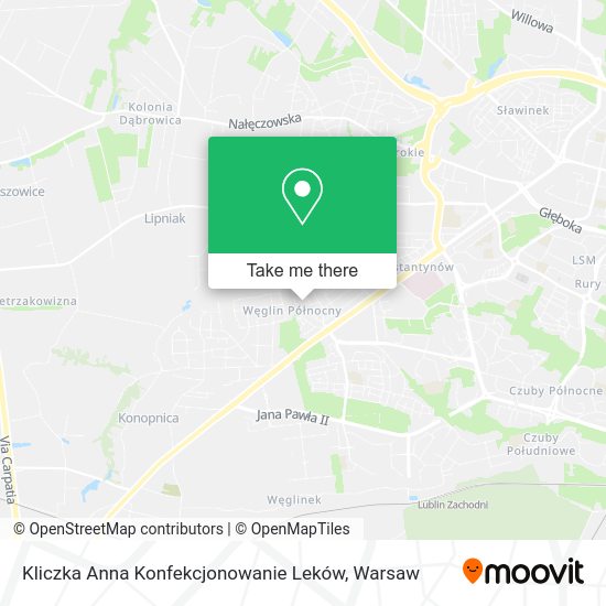 Kliczka Anna Konfekcjonowanie Leków map