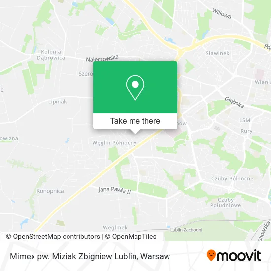 Карта Mimex pw. Miziak Zbigniew Lublin