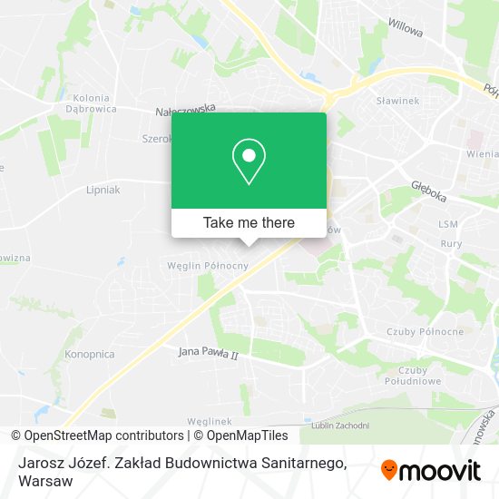 Jarosz Józef. Zakład Budownictwa Sanitarnego map