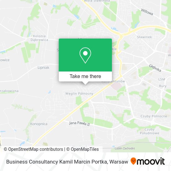 Business Consultancy Kamil Marcin Portka map