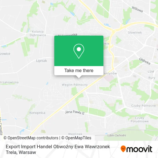 Карта Export Import Handel Obwoźny Ewa Wawrzonek Trela