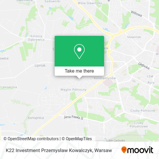 K22 Investment Przemysław Kowalczyk map