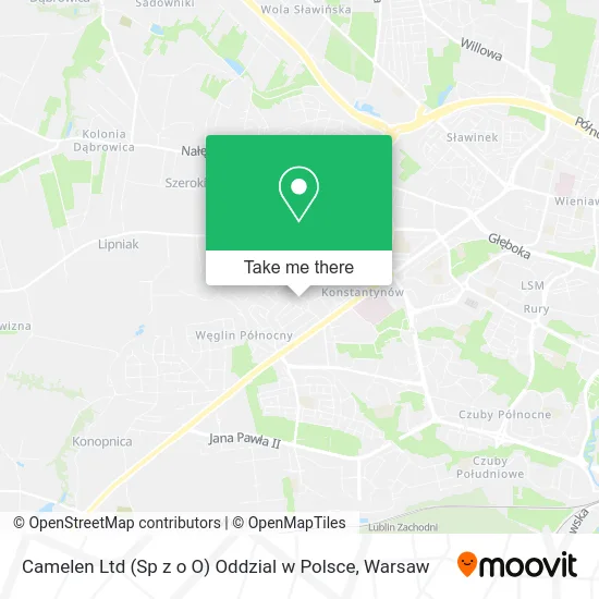 Camelen Ltd (Sp z o O) Oddzial w Polsce map