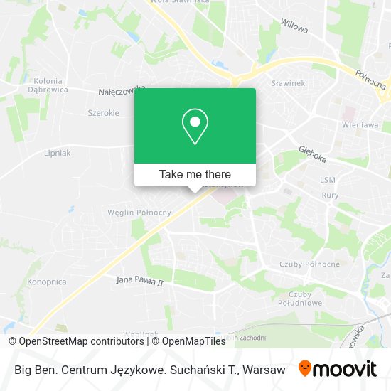 Big Ben. Centrum Językowe. Suchański T. map