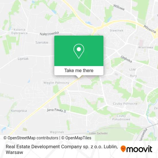 Карта Real Estate Development Company sp. z o.o. Lublin
