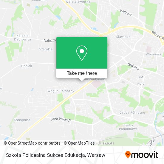 Szkoła Policealna Sukces Edukacja map