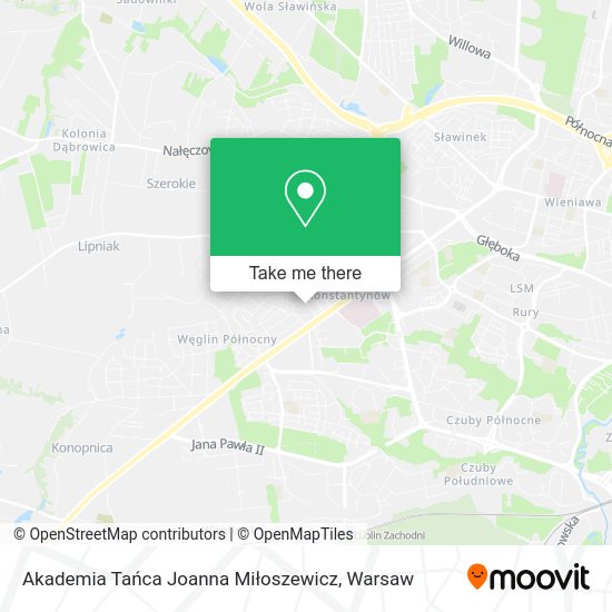 Akademia Tańca Joanna Miłoszewicz map