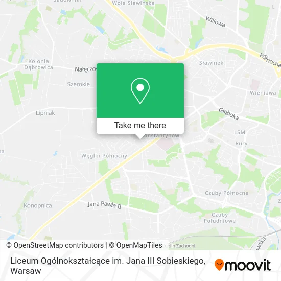 Liceum Ogólnokształcące im. Jana III Sobieskiego map