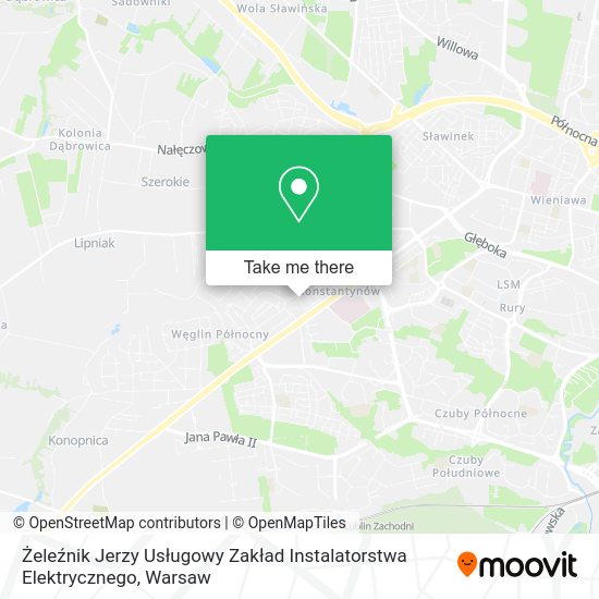 Żeleźnik Jerzy Usługowy Zakład Instalatorstwa Elektrycznego map