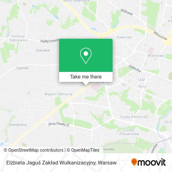 Elżbieta Jaguś Zakład Wulkanizacyjny map