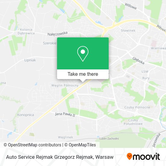 Auto Service Rejmak Grzegorz Rejmak map