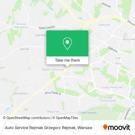 Карта Auto Service Rejmak Grzegorz Rejmak
