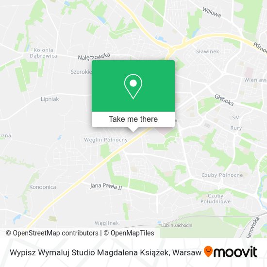 Wypisz Wymaluj Studio Magdalena Książek map