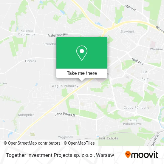 Карта Together Investment Projects sp. z o.o.