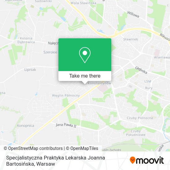 Specjalistyczna Praktyka Lekarska Joanna Bartosińska map