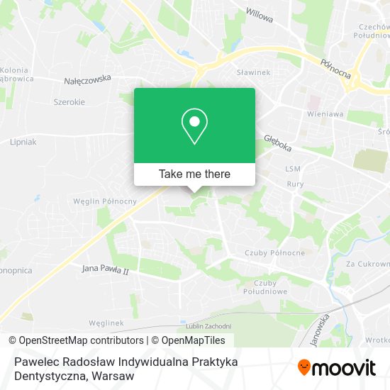 Pawelec Radosław Indywidualna Praktyka Dentystyczna map