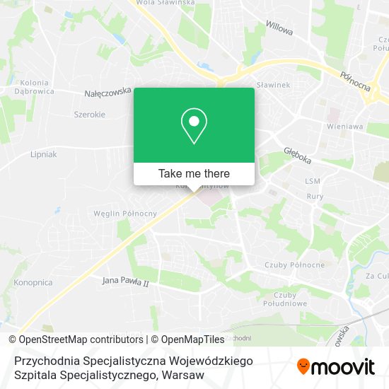 Карта Przychodnia Specjalistyczna Wojewódzkiego Szpitala Specjalistycznego