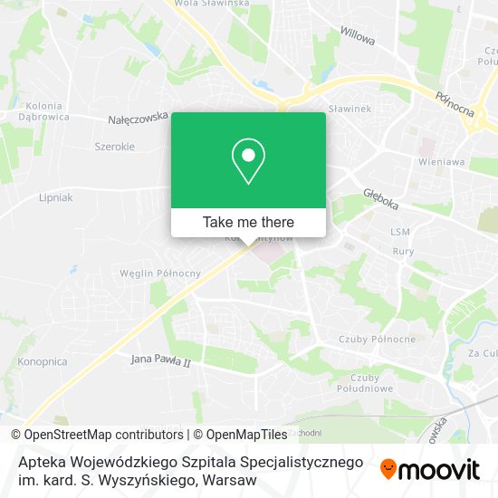 Apteka Wojewódzkiego Szpitala Specjalistycznego im. kard. S. Wyszyńskiego map