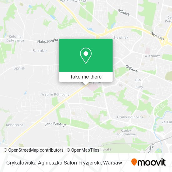 Карта Grykałowska Agnieszka Salon Fryzjerski