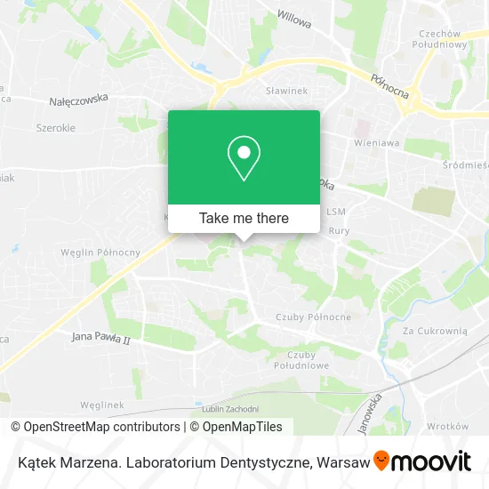 Карта Kątek Marzena. Laboratorium Dentystyczne