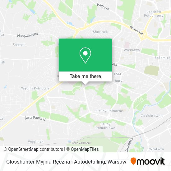 Карта Glosshunter-Myjnia Ręczna i Autodetailing