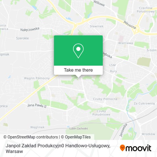 Janpol Zakład Produkcyjn0 Handlowo-Usługowy map