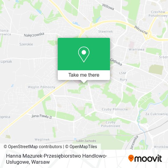 Hanna Mazurek-Przesiębiorstwo Handlowo-Usługowe map