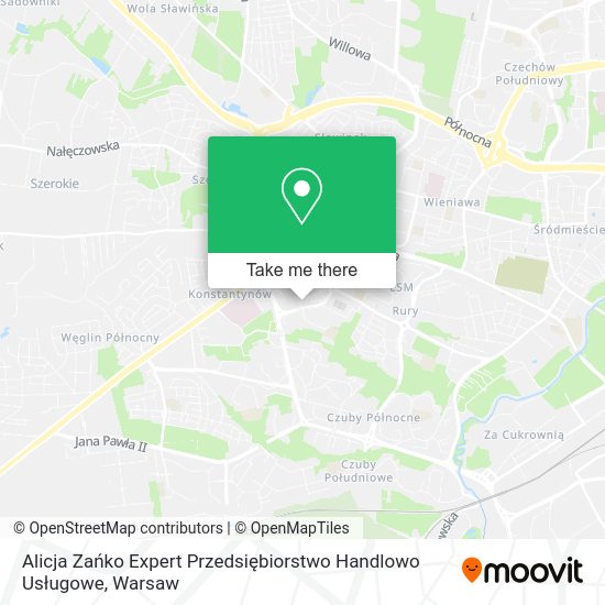 Alicja Zańko Expert Przedsiębiorstwo Handlowo Usługowe map