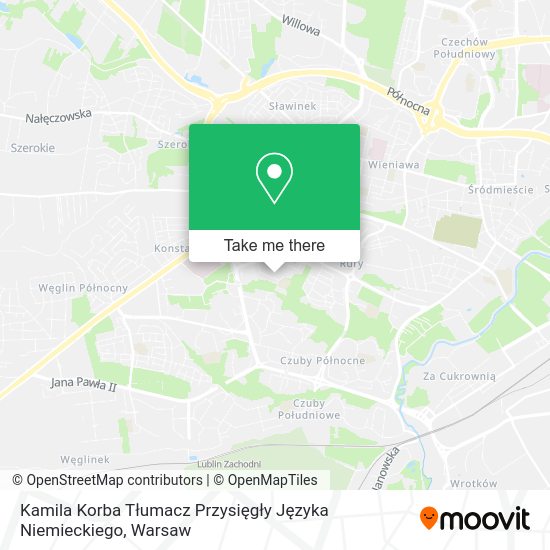 Kamila Korba Tłumacz Przysięgły Języka Niemieckiego map