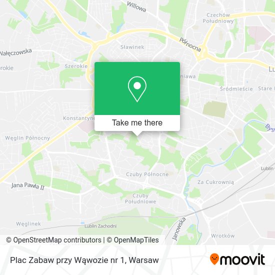 Plac Zabaw przy Wąwozie nr 1 map