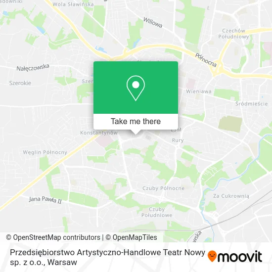 Przedsiębiorstwo Artystyczno-Handlowe Teatr Nowy sp. z o.o. map